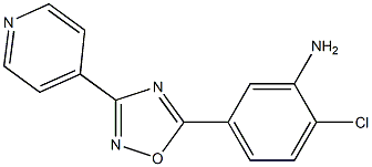 2-chloro-5-[3-(pyridin-4-yl)-1,2,4-oxadiazol-5-yl]aniline Structure