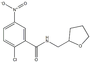 2-chloro-5-nitro-N-(oxolan-2-ylmethyl)benzamide 구조식 이미지