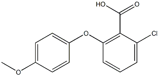 2-chloro-6-(4-methoxyphenoxy)benzoic acid Structure