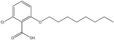 2-chloro-6-(octyloxy)benzoic acid 구조식 이미지