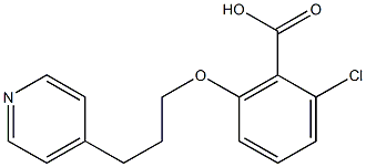 2-chloro-6-[3-(pyridin-4-yl)propoxy]benzoic acid Structure
