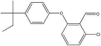 2-chloro-6-[4-(2-methylbutan-2-yl)phenoxy]benzaldehyde 구조식 이미지