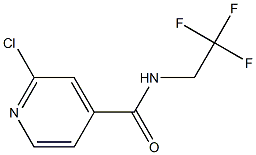 2-chloro-N-(2,2,2-trifluoroethyl)pyridine-4-carboxamide Structure