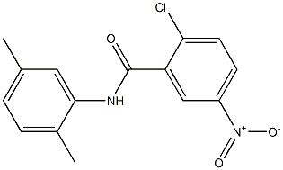 2-chloro-N-(2,5-dimethylphenyl)-5-nitrobenzamide Structure