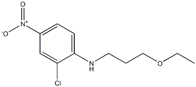 2-chloro-N-(3-ethoxypropyl)-4-nitroaniline Structure