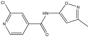 2-chloro-N-(3-methyl-1,2-oxazol-5-yl)pyridine-4-carboxamide Structure