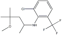 2-chloro-N-(4-methoxy-4-methylpentan-2-yl)-6-(trifluoromethyl)aniline 구조식 이미지