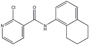 2-chloro-N-(5,6,7,8-tetrahydronaphthalen-1-yl)pyridine-3-carboxamide 구조식 이미지