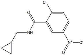 2-chloro-N-(cyclopropylmethyl)-5-nitrobenzamide Structure