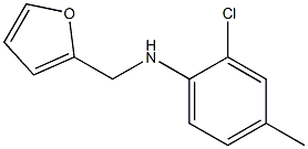 2-chloro-N-(furan-2-ylmethyl)-4-methylaniline Structure