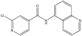 2-chloro-N-(quinolin-5-yl)pyridine-4-carboxamide 구조식 이미지