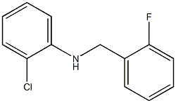 2-chloro-N-[(2-fluorophenyl)methyl]aniline Structure