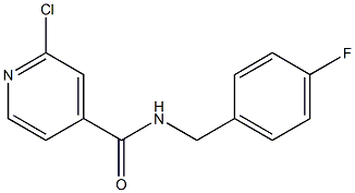 2-chloro-N-[(4-fluorophenyl)methyl]pyridine-4-carboxamide 구조식 이미지