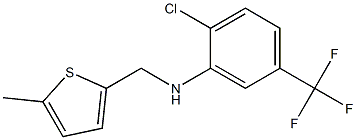 2-chloro-N-[(5-methylthiophen-2-yl)methyl]-5-(trifluoromethyl)aniline Structure