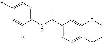 2-chloro-N-[1-(2,3-dihydro-1,4-benzodioxin-6-yl)ethyl]-4-fluoroaniline Structure
