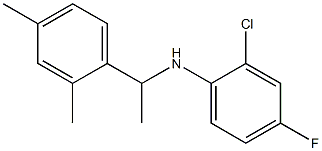 2-chloro-N-[1-(2,4-dimethylphenyl)ethyl]-4-fluoroaniline Structure