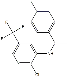 2-chloro-N-[1-(4-methylphenyl)ethyl]-5-(trifluoromethyl)aniline Structure
