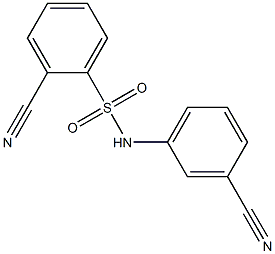 2-cyano-N-(3-cyanophenyl)benzenesulfonamide Structure