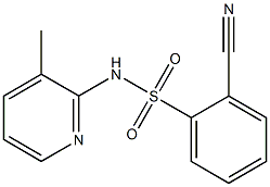 2-cyano-N-(3-methylpyridin-2-yl)benzene-1-sulfonamide Structure