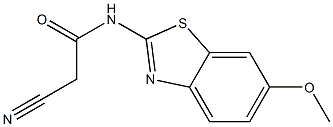 2-cyano-N-(6-methoxy-1,3-benzothiazol-2-yl)acetamide Structure