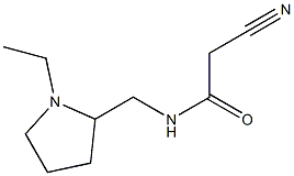 2-cyano-N-[(1-ethylpyrrolidin-2-yl)methyl]acetamide 구조식 이미지