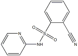 2-cyano-N-pyridin-2-ylbenzenesulfonamide Structure