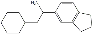 2-cyclohexyl-1-(2,3-dihydro-1H-inden-5-yl)ethan-1-amine Structure