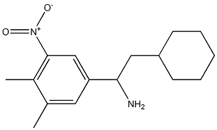 2-cyclohexyl-1-(3,4-dimethyl-5-nitrophenyl)ethan-1-amine 구조식 이미지