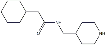 2-cyclohexyl-N-(piperidin-4-ylmethyl)acetamide Structure