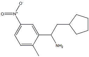 2-cyclopentyl-1-(2-methyl-5-nitrophenyl)ethan-1-amine Structure