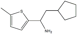 2-cyclopentyl-1-(5-methylthiophen-2-yl)ethan-1-amine Structure