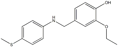 2-ethoxy-4-({[4-(methylsulfanyl)phenyl]amino}methyl)phenol 구조식 이미지