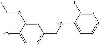 2-ethoxy-4-{[(2-iodophenyl)amino]methyl}phenol Structure