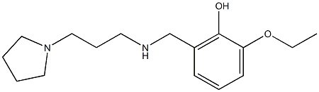 2-ethoxy-6-({[3-(pyrrolidin-1-yl)propyl]amino}methyl)phenol Structure