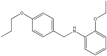 2-ethoxy-N-[(4-propoxyphenyl)methyl]aniline 구조식 이미지