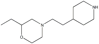 2-ethyl-4-[2-(piperidin-4-yl)ethyl]morpholine Structure