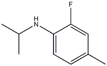 2-fluoro-4-methyl-N-(propan-2-yl)aniline Structure