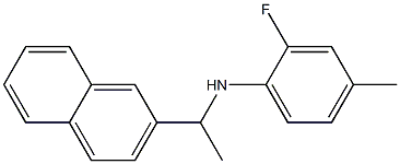 2-fluoro-4-methyl-N-[1-(naphthalen-2-yl)ethyl]aniline Structure