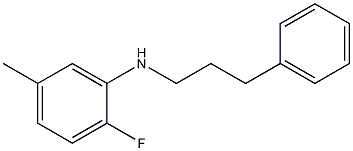 2-fluoro-5-methyl-N-(3-phenylpropyl)aniline 구조식 이미지