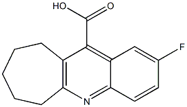 2-fluoro-6H,7H,8H,9H,10H-cyclohepta[b]quinoline-11-carboxylic acid 구조식 이미지