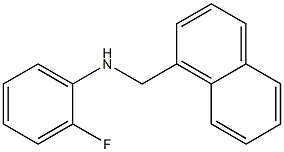 2-fluoro-N-(naphthalen-1-ylmethyl)aniline 구조식 이미지