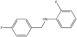 2-fluoro-N-[(4-fluorophenyl)methyl]aniline Structure