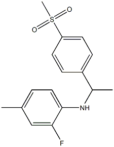 2-fluoro-N-[1-(4-methanesulfonylphenyl)ethyl]-4-methylaniline 구조식 이미지