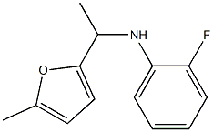 2-fluoro-N-[1-(5-methylfuran-2-yl)ethyl]aniline 구조식 이미지