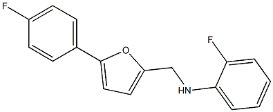 2-fluoro-N-{[5-(4-fluorophenyl)furan-2-yl]methyl}aniline 구조식 이미지