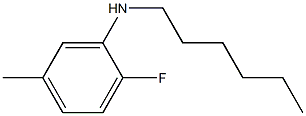 2-fluoro-N-hexyl-5-methylaniline 구조식 이미지