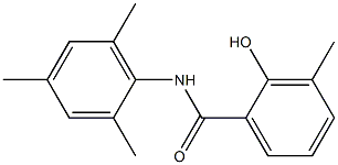 2-hydroxy-3-methyl-N-(2,4,6-trimethylphenyl)benzamide Structure