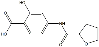2-hydroxy-4-[(tetrahydrofuran-2-ylcarbonyl)amino]benzoic acid Structure