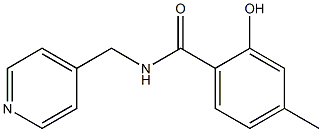 2-hydroxy-4-methyl-N-(pyridin-4-ylmethyl)benzamide Structure