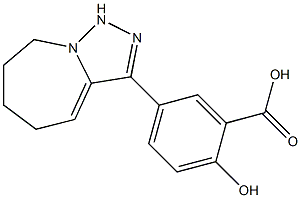 2-hydroxy-5-{5H,6H,7H,8H,9H-[1,2,4]triazolo[3,4-a]azepin-3-yl}benzoic acid Structure